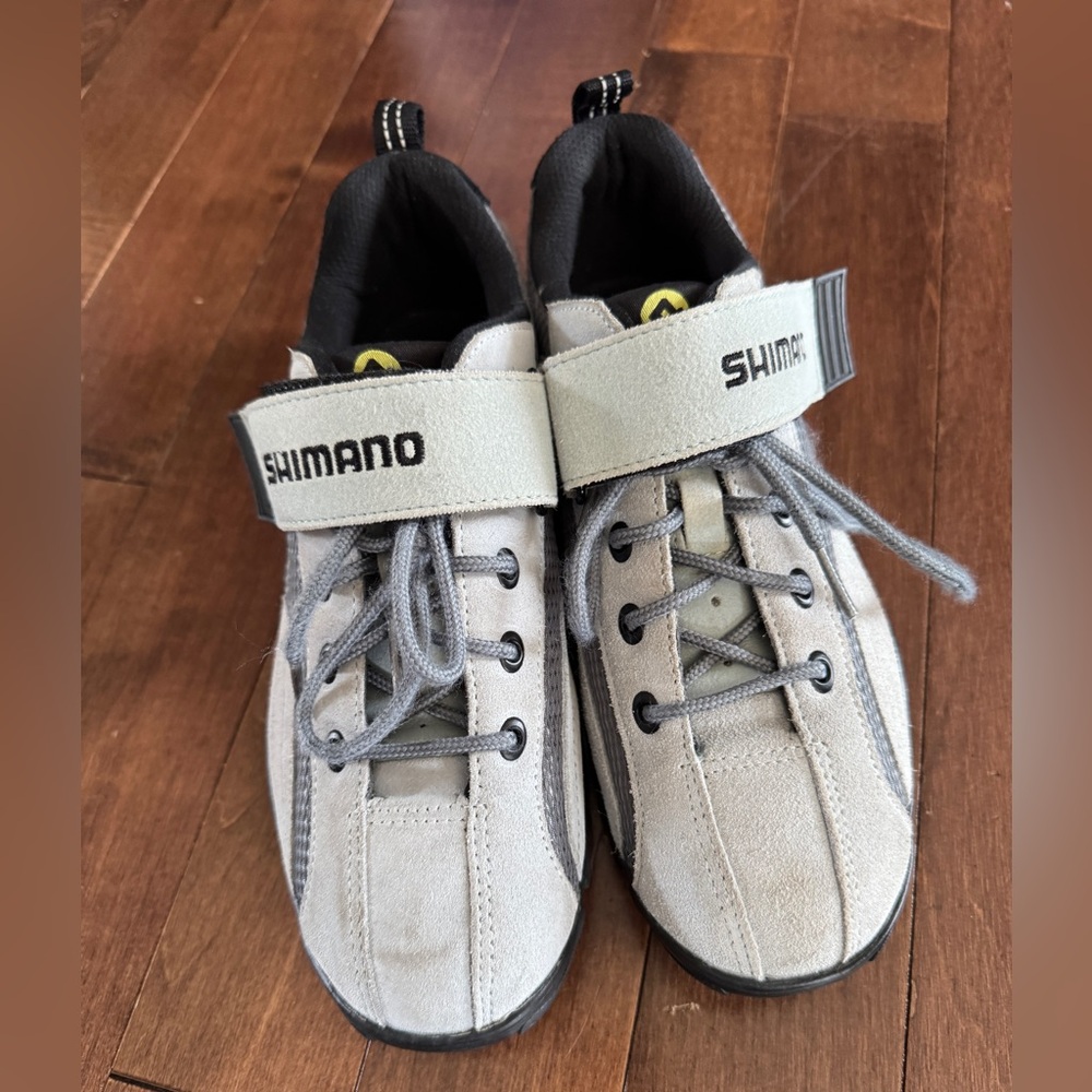 Shimano Women’s SH-MT40WL Blue Grey Suede 2-Bolt SPD Cycling Shoes US 7.5 EU 41